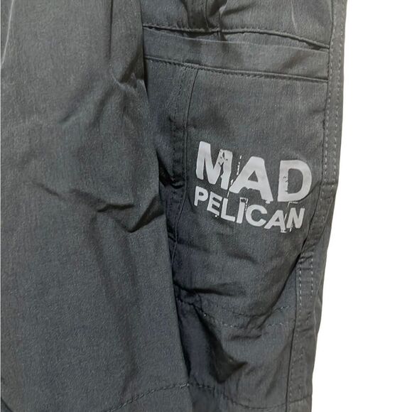 Mad Pelican mens Donnie’s walking shorts “Welcome Aboard” pockets black XL NWT - Picture 3 of 4